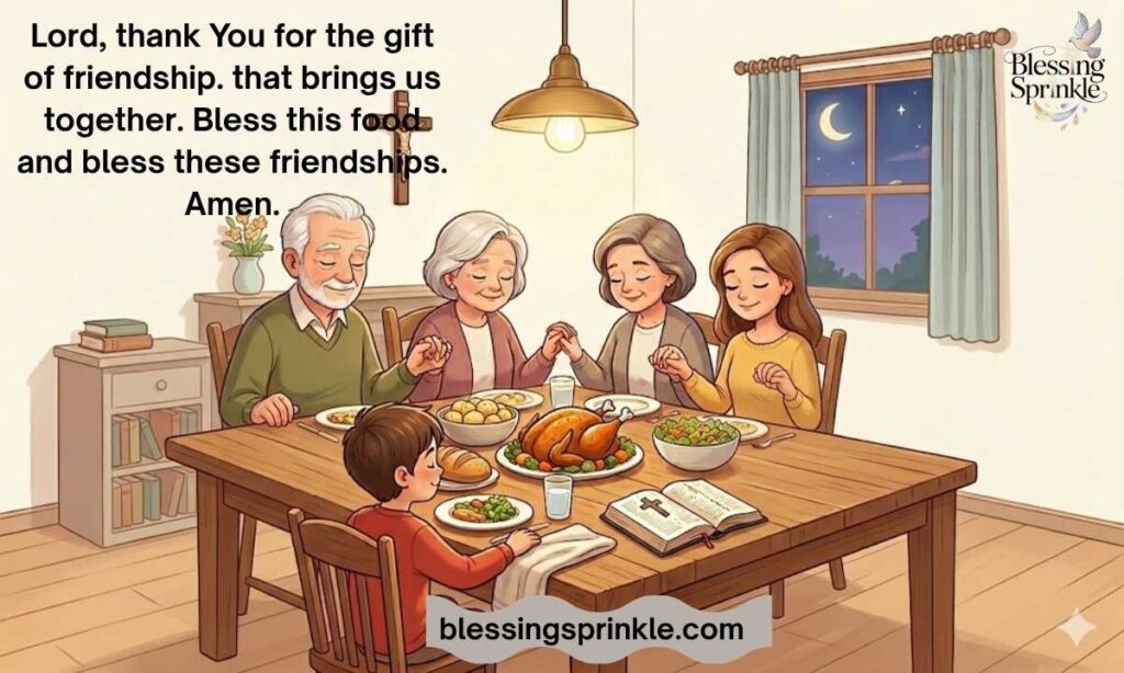 Simple Prayer Before Meal with Friends
