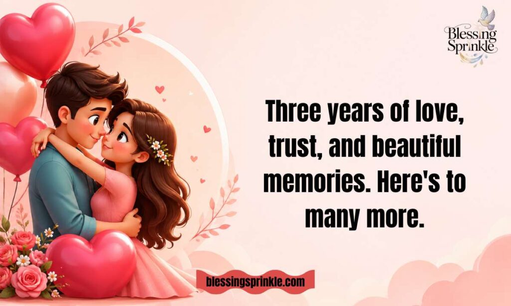 3 Year Anniversary Wishes for Every Relationship