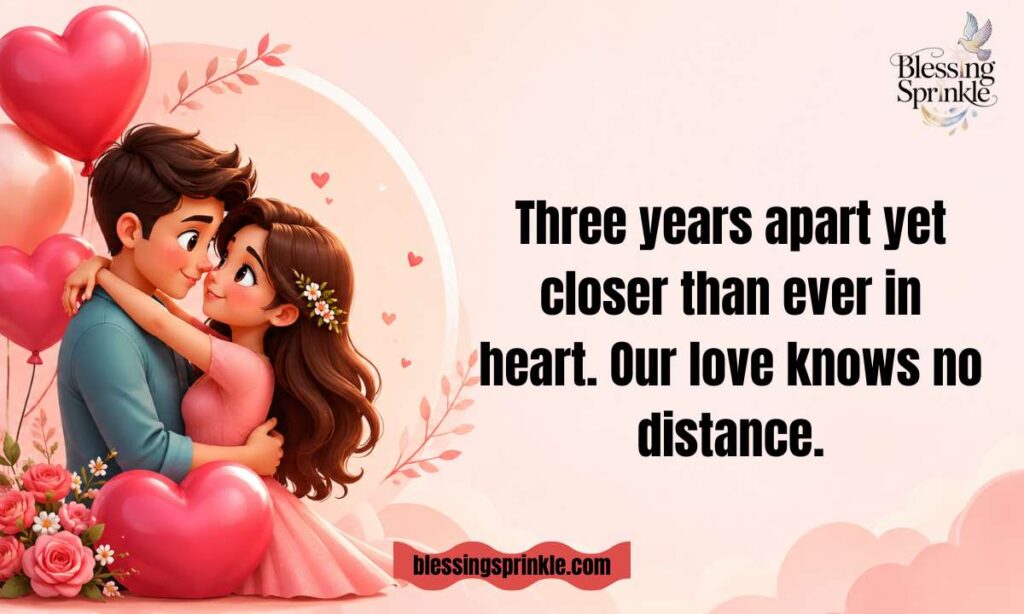 3 Year Anniversary Wishes for Long-Distance Couples