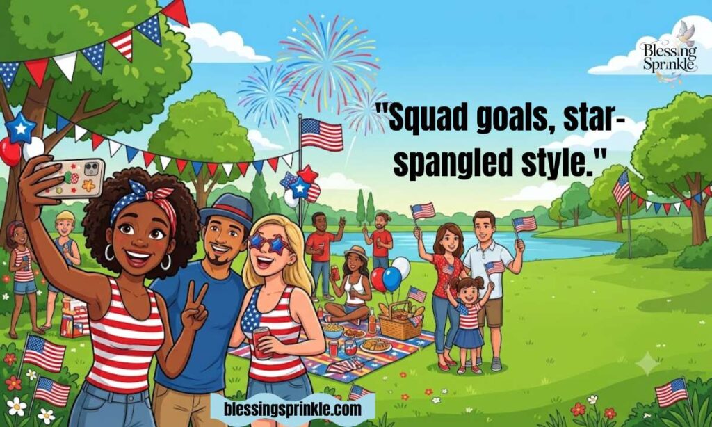 4th of July Captions for Friends