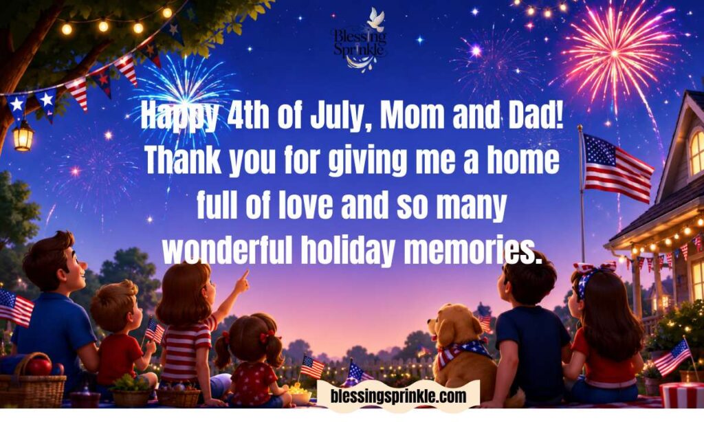 4th of July Wishes for Parents