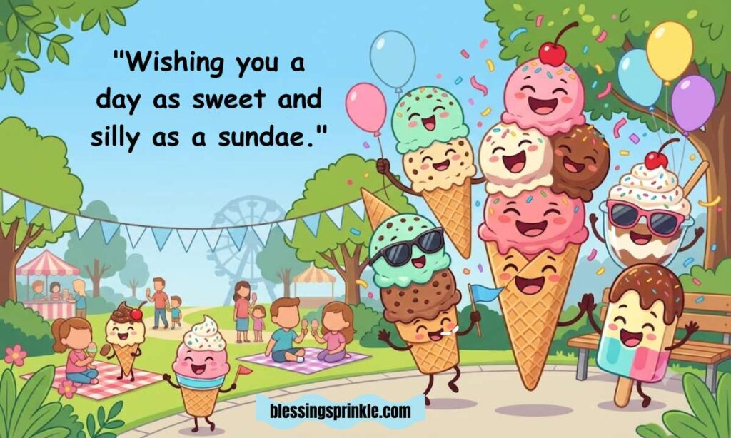 Funny Ice Cream Sayings for Greeting Cards and Text Messages