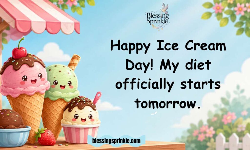 Funny National Ice Cream Day Wishes