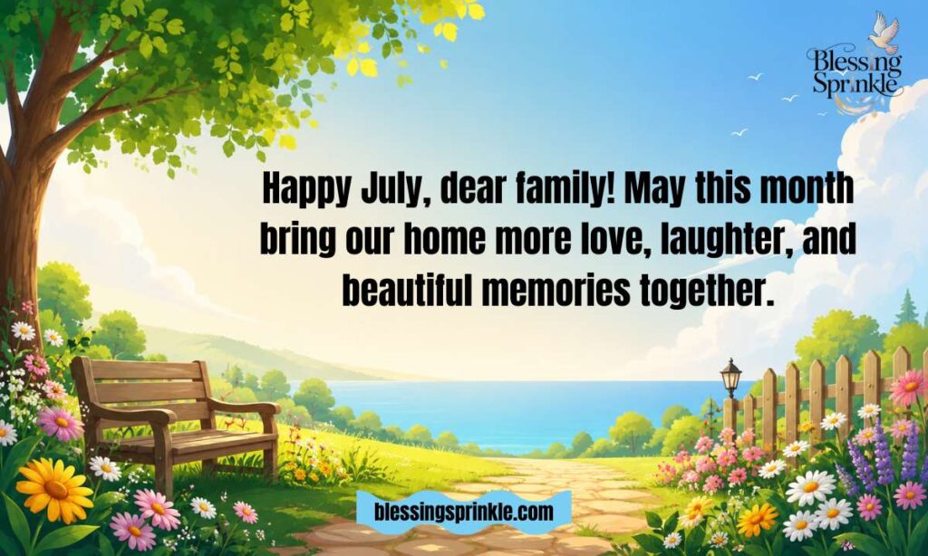 Happy July Wishes for Family