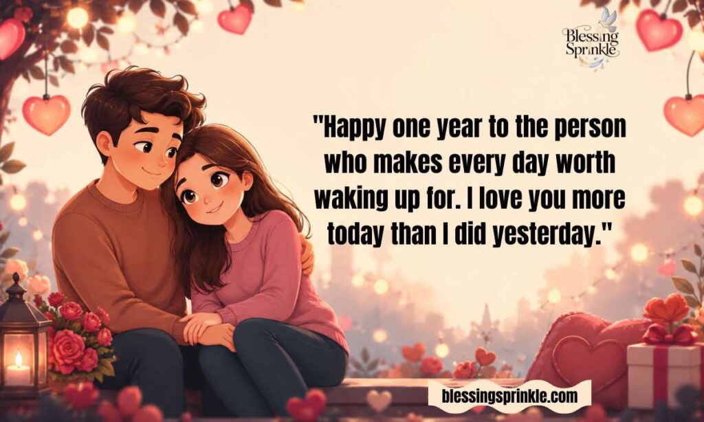 Heartfelt 1-Year Anniversary Wishes for Your Partner
