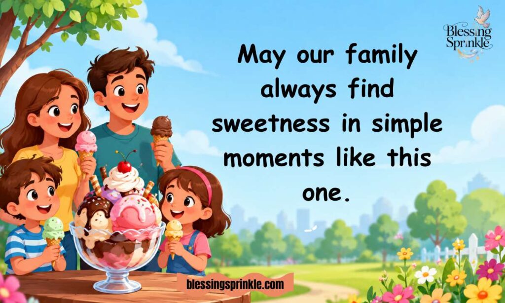 Heartfelt National Ice Cream Day Blessings for Family