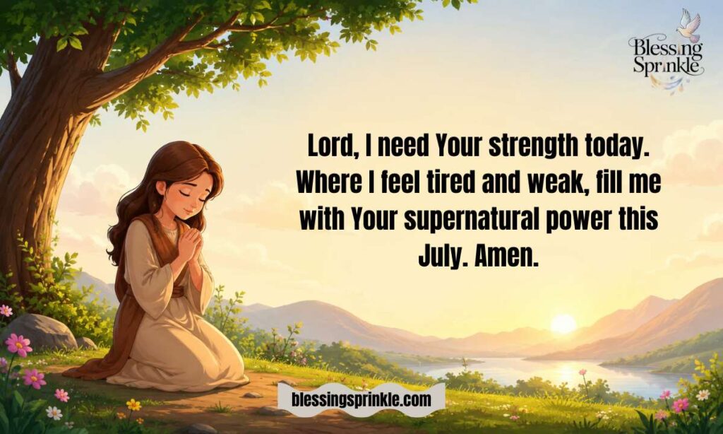 July Prayer for Strength and Courage