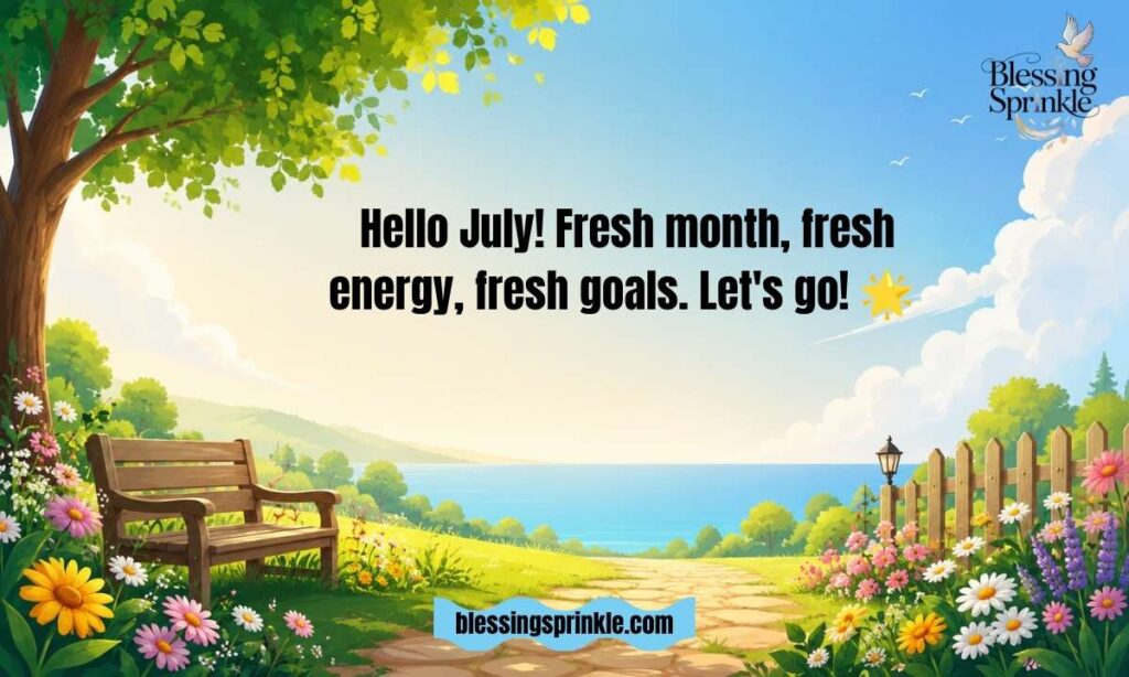 July Wishes for Social Media Posts