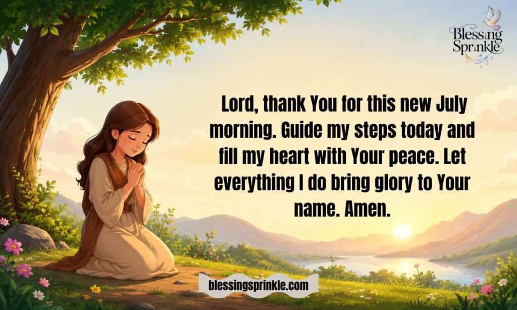Morning July Prayer