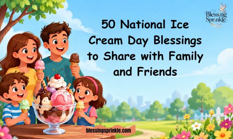 National Ice Cream Day Blessings