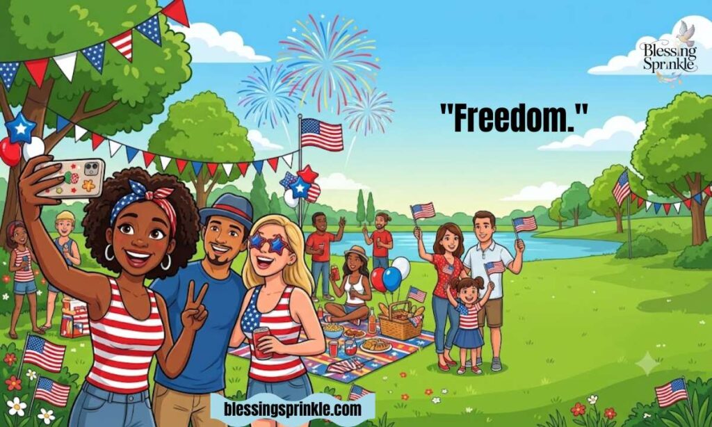 One-Word 4th of July Captions