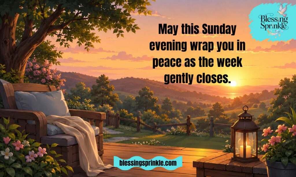 Peaceful and Spiritual Sunday Evening Blessings