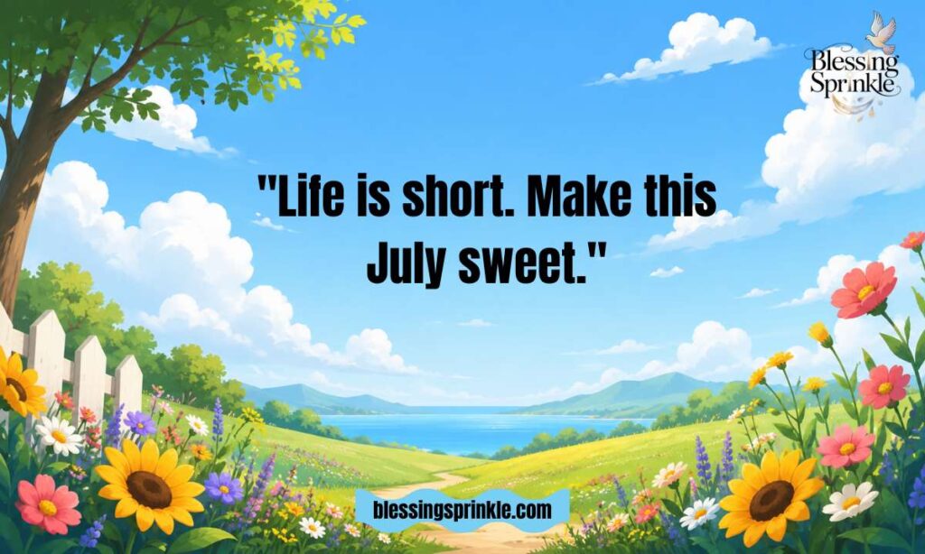 Positive July Quotes About Life