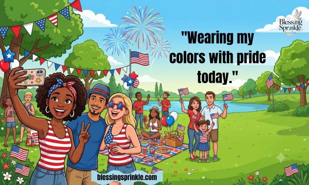 Red, White, and Blue Captions for Your Celebration