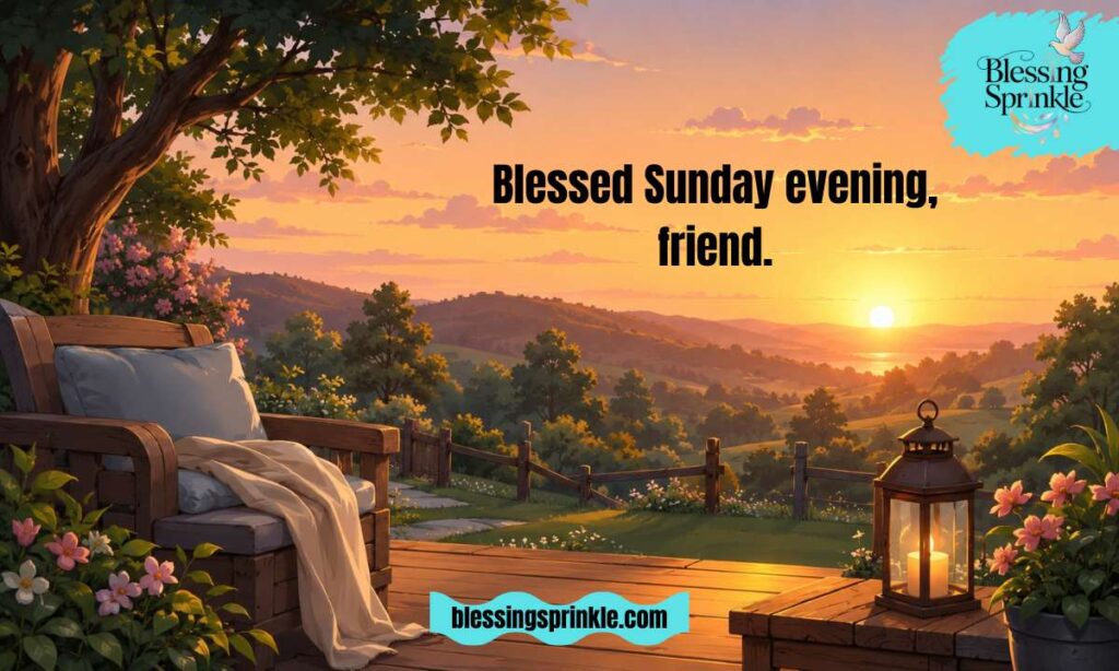 Short Sunday Evening Blessings